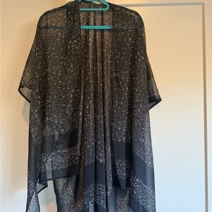 Black Sheer Women's Cape (Large)